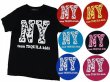 画像1: 【キッズ ダンス 衣装】【在庫一掃☆1000円均一★SALE★】TEQUILA KIDS ★カラバリ★豹柄NYプリント超BIGダンス半袖Tシャツ (1)