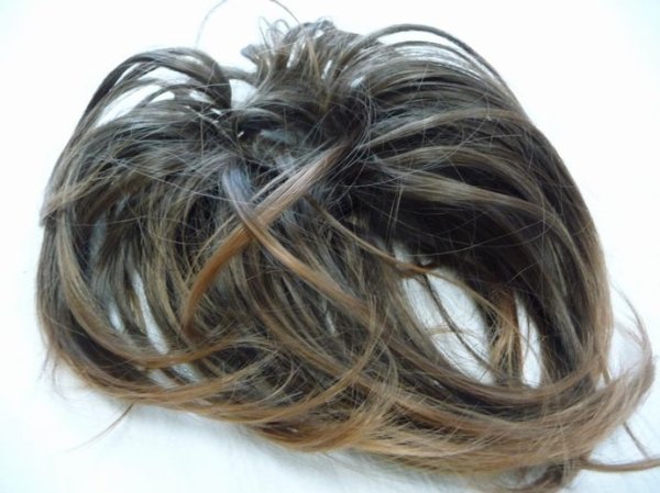 画像1: 【ダンス衣装】ヘアエクステ｜ウィッグ　ふんわりポニーシュシュ【直径約20ｃｍ】 (1)